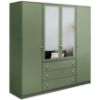 Obrazek Szafa Siena 2 D4 butelkowa zieleń / lustro