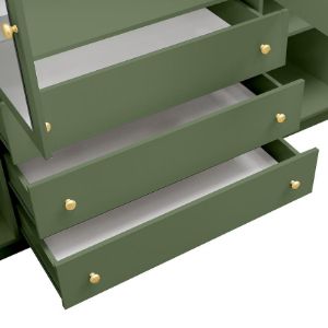 Obrazek Szafa Siena 2 D4 butelkowa zieleń / lustro