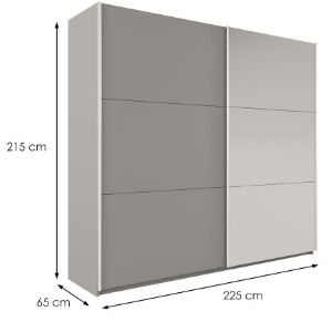 Obrazek Szafa Vigo 225 platinum / lustro