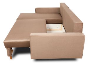 Obrazek Narożnik z funkcją spania Onyx ciemny beż