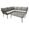 Obrazek Zestaw mebli ogrodowych z poduszkami narożnik + stolik