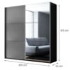 Obrazek Szafa Vigo 200 grafit / lustro