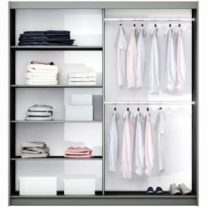 Obrazek Szafa Vigo 200 grafit / lustro