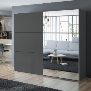 Obrazek Szafa Vigo 250 grafit / lustro