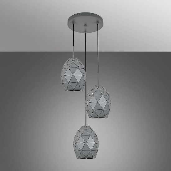 Obrazek Lampa EGANA 6999 KOŁO SZARA LW3