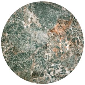 Obrazek Zestaw 2 ław Lobster zielony marmur/czarny