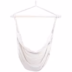 Obrazek Hamak ogrodowy fotel brazylijski biały
