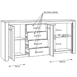Obrazek Komoda Elara ERXK241-C586