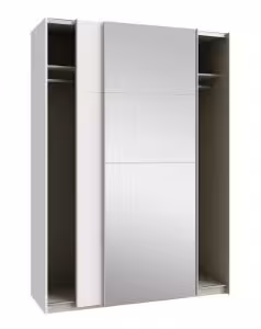Obrazek Szafa dwudrzwiowa z lustrem Ossett 150 SHMS72414 biały mat