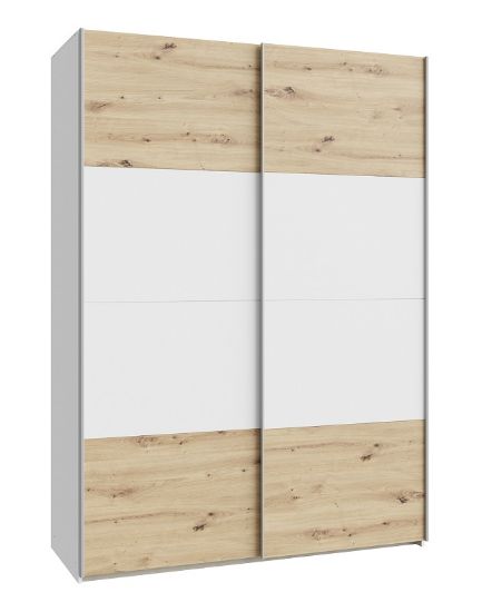 Obrazek Szafa dwudrzwiowa Ossett 150 SHMS72413 dąb artisan/biały