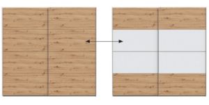 Dwustronne panele - dąb arisan lub biały