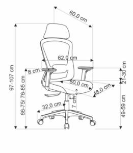 Obrazek Fotel gabinetowy Cascata czarny