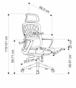 Obrazek Fotel gabinetowy Verso 2 popielaty
