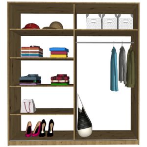 Obrazek Szafa Nairobi SZ 200 artisan/czarny 