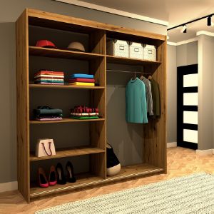 Obrazek Szafa Nairobi SZ 200 artisan/czarny 