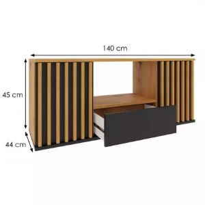 Obrazek Szafka RTV Nairobi artisan/czarny