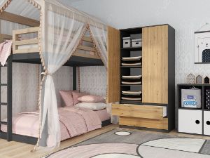 Obrazek Szafa Umo S2 antracyt/dąb artisan