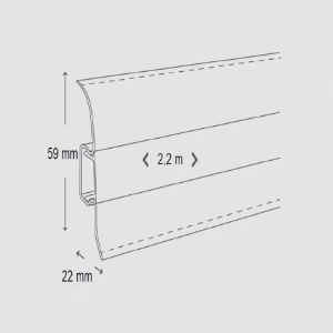 Obrazek Listwa przypodłogowa PCV Premium Classic 141 Dąb Alabama