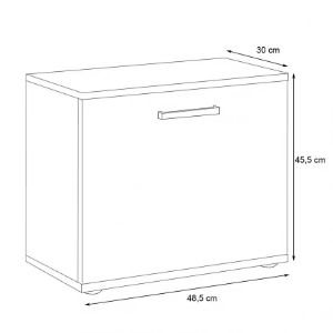 Obrazek Szafka Na Buty Justus 05 Anthracite/ Old Style