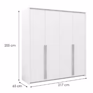 Obrazek Szafa czterodrzwiowa Genua 210 biały