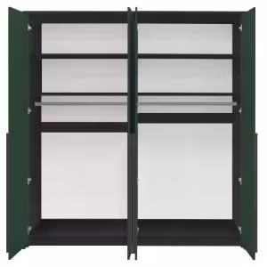 Obrazek Szafa czterodrzwiowa Genua 210 zieleń/czarny