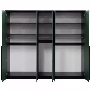 Obrazek Szafa pięciodrzwiowa Genua 255 zieleń/czarny