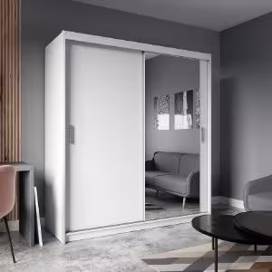 Obrazek Szafa Cherry 203 biała/biały lustro 