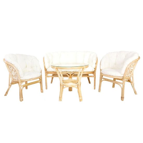 Obrazek Komplet rattanowy Tropicana naturalny/beż