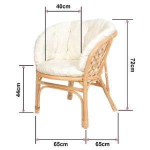 Obrazek Komplet rattanowy Tropicana naturalny/beż