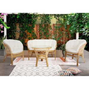 Obrazek Komplet rattanowy Tropicana naturalny/beż