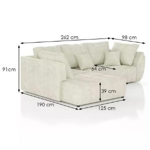 Obrazek Narożnik z funkcją spania Bono 1 Monolith 04