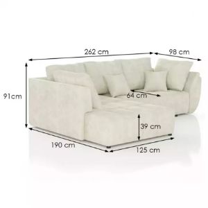 Obrazek Narożnik z funkcją spania Bono 1 Monolith 04