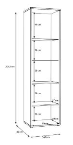 Obrazek Witryna wysoka Risso RNKV712