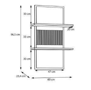 Obrazek Regał wiszący Risso