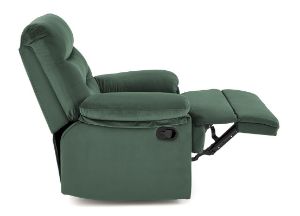 Obrazek Fotel z funkcją relaks Parker Velvet zielony