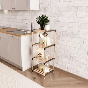 Obrazek Regał FIX2013-4 naturalny/czarny