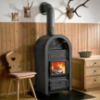 Obrazek Piec stalowy Etna black 9 kW