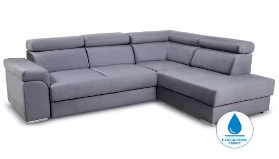 Obrazek Narożnik z funkcją spania Wersal popielaty lewy