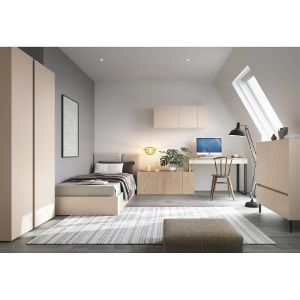 Obrazek Biurko Luca LC10 +Komoda 3D eucaliptus/dąb balti