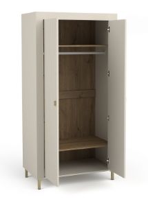 Obrazek Szafa dwudrzwiowa Mossa MO1 dąb whisky /cashmere