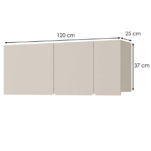 Obrazek Szafka Wisząca LUCA LC12 3D beżowa 