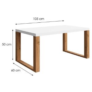 Obrazek Ława Mona 1050/600/500 biały/wotan