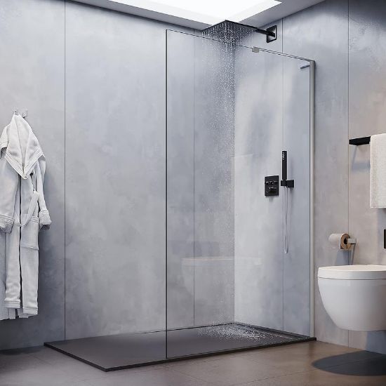 Obrazek Ścianka Walk-In Pik 100x195 chrom