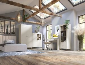 Obrazek Biurko Mossa MO10 dąb whisky/cashmere