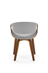 Obrazek Krzesło Kim popielaty/orzechowy