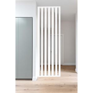 Obrazek Ścianka lamelowa 3D MDF Biała 60x265cm