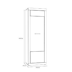 Obrazek Witryna wysoka Sand TBBV713 dąb mauvella