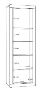 Obrazek Witryna wysoka Sand TBBV713 dąb mauvella