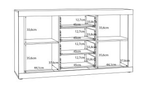 Obrazek Komoda duża Sand TBBK231 dąb mauvella
