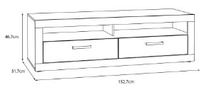 Obrazek Szafka RTV Sand TBBT121 dąb mauvella